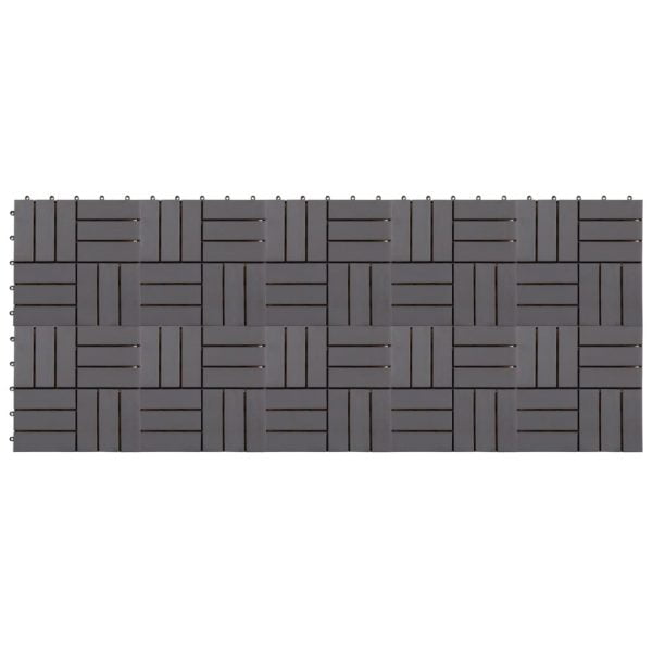 dark gray acacia wood decking tiles 12 slats 4