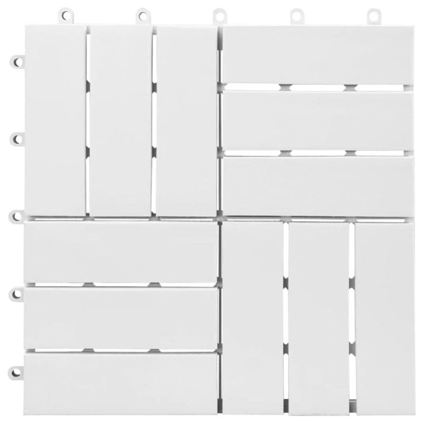 white acacia wood decking tiles 12 slats 4