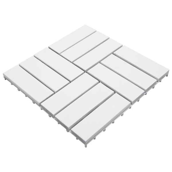 white acacia wood decking tiles 12 slats 5